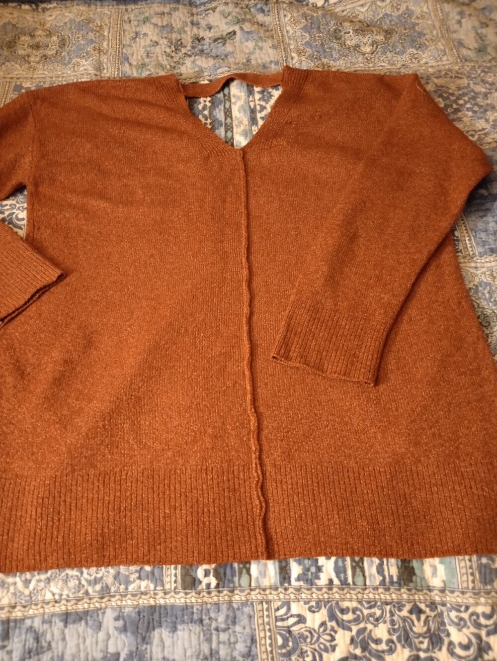 Boho Oversized Knit Sweater- Rustic Color - Picture 7 of 12